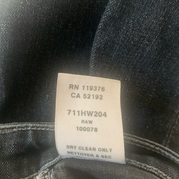 Helmut Lang Jeans Raw Denim Black Straight 27. Approx - Picture 8 of 8